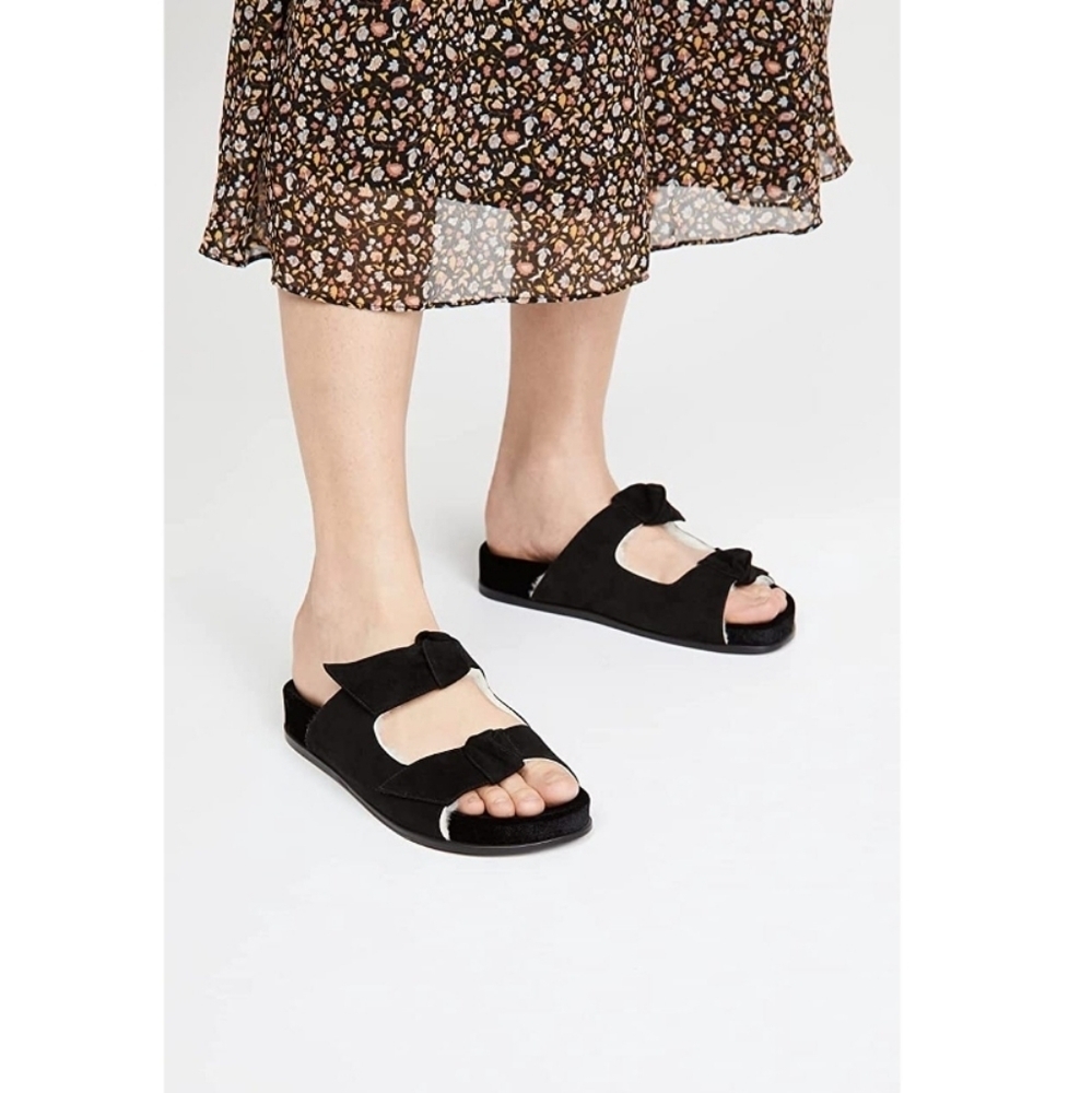 Alexandre Birman Clarita Slide Fur Italian Size 39 US Size 8 - 8.5 NIB
